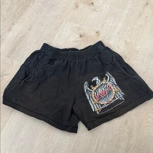 RARE Vintage Slayer Black Graphic Band Shorts